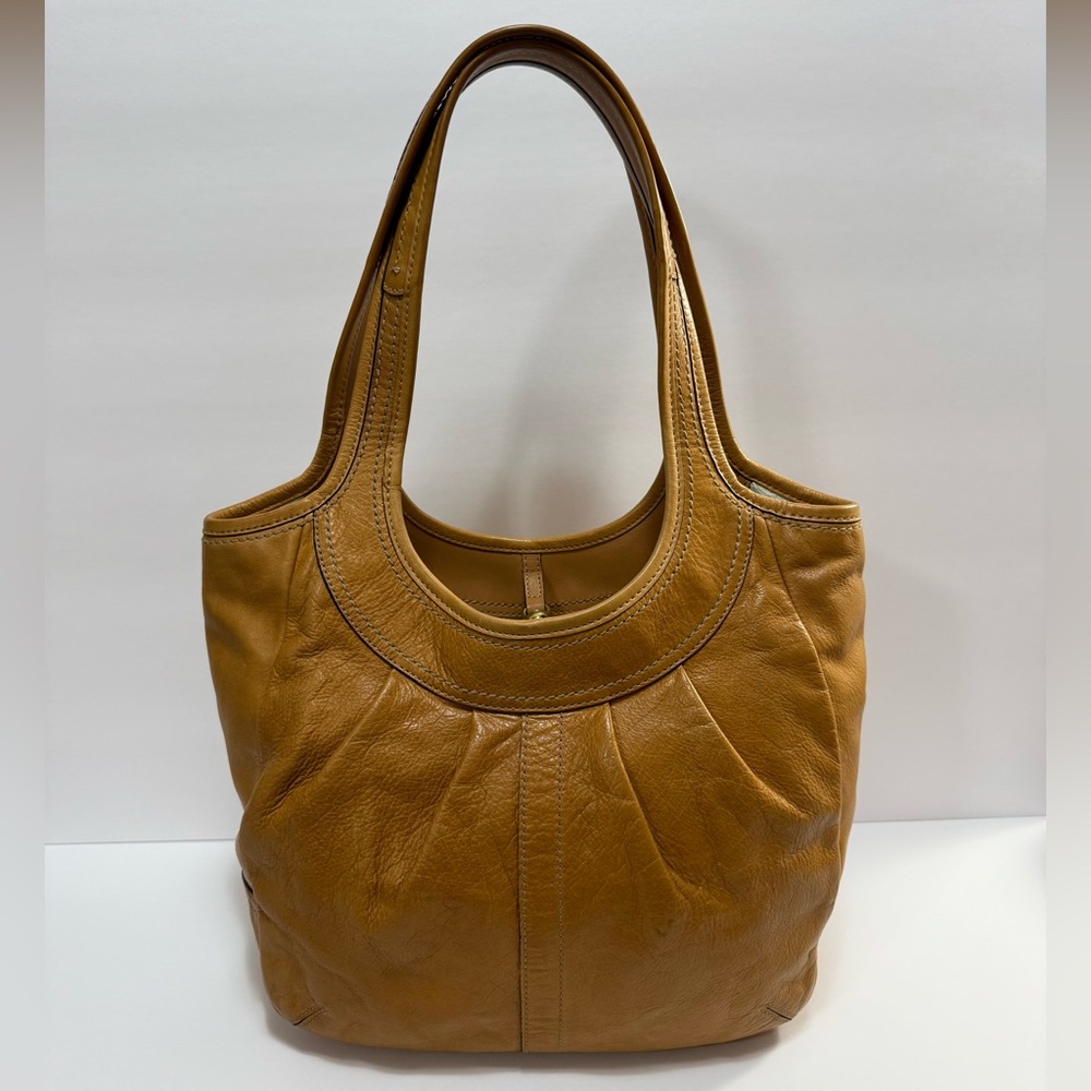 SOLD! Rare Vintage Coach Tattersall Pleated Ergo Tote 12240